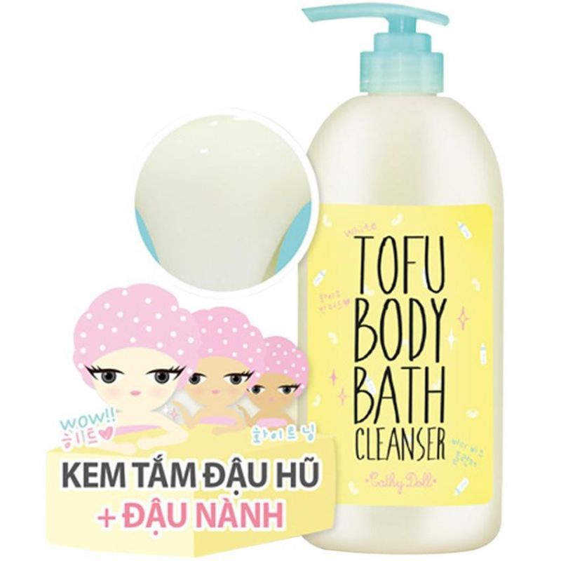 Sữa tắm đậu hũ dưỡng trắng Cathy Doll Tofu Body Bath Thái Lan (750ml)