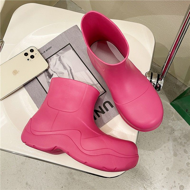 Ủng Đi Mưa Đế Dày Tăng Chiều Cao Chống Trượt Chống Thấm Nước Thời Trang Mùa Hè Dành Cho Nữ