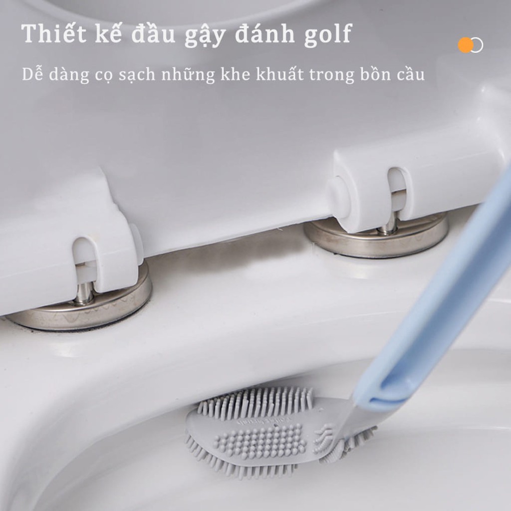 Chổi Cọ Bồn Cầu Thông Minh SILICON Cọ Chà Vệ Sinh TOILET Sạch Mọi Ngóc Ngách Bồn Cầu, Nhà Tắm