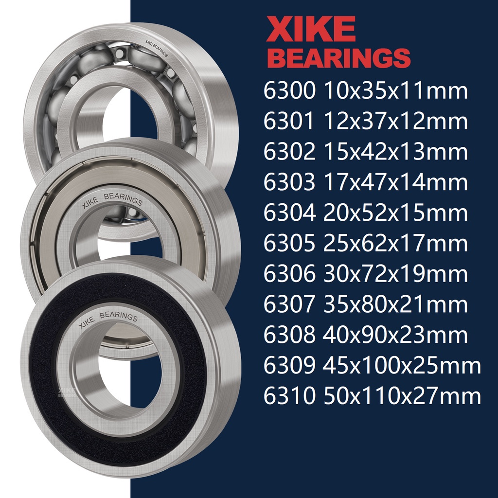 Xike Vòng Bi Rãnh Sâu 6306 6307 6308 6309 6310 2RS/ZZ/Open