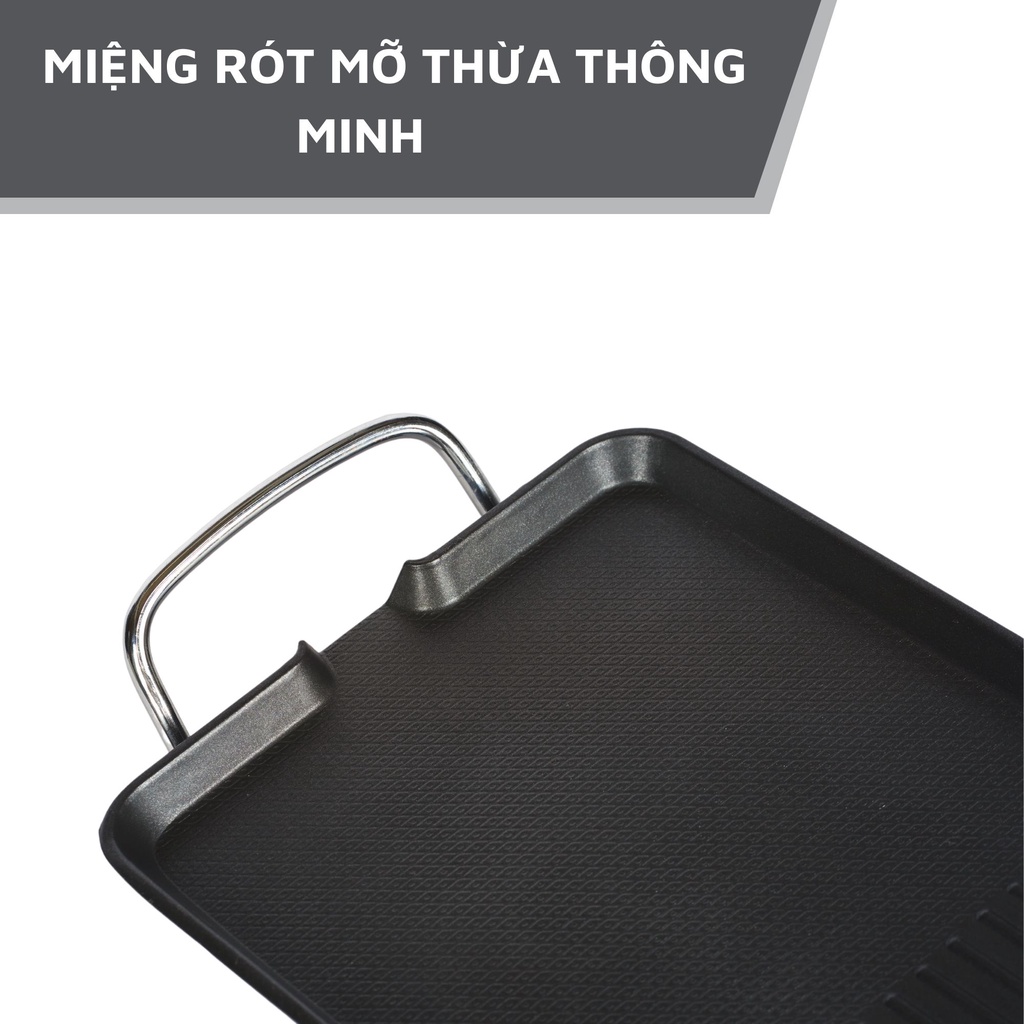 Bếp nướng điện không khói mini Lebenlang của Đức, công suất 700W, hàng chính hãng bảo hành 2 năm, LBEE6758-EC