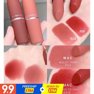 [GIÁ SỈ]Son Mac chính hãng Ruby Woo, Chili, Marrakesh màu cam cháy đỏ gạch cam đất chuẩn Auth date tới 2023