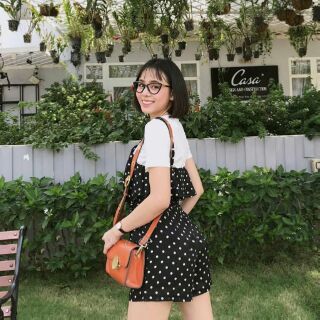Jumpsuit chấm bi