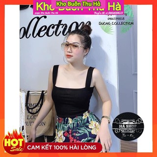 Áo 2 dây bản to chất thun co dãn