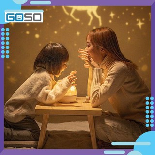 Đèn ngủ chiếu sao - Đèn 3D chiếu trần ngàn sao, cổ tích, đại dương xoay tự động lãng mạn cho bé