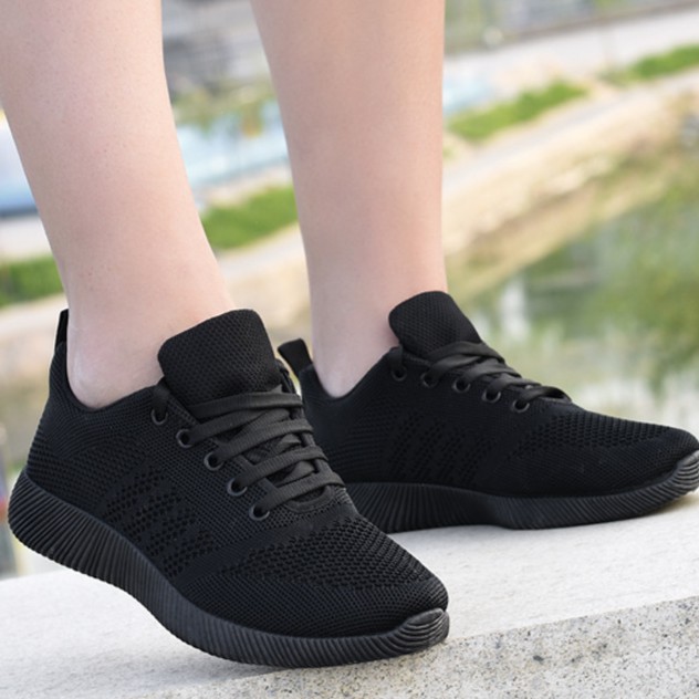 Giày Thể Thao Nữ, Giày sneaker Blackfull363 Đen-Thái