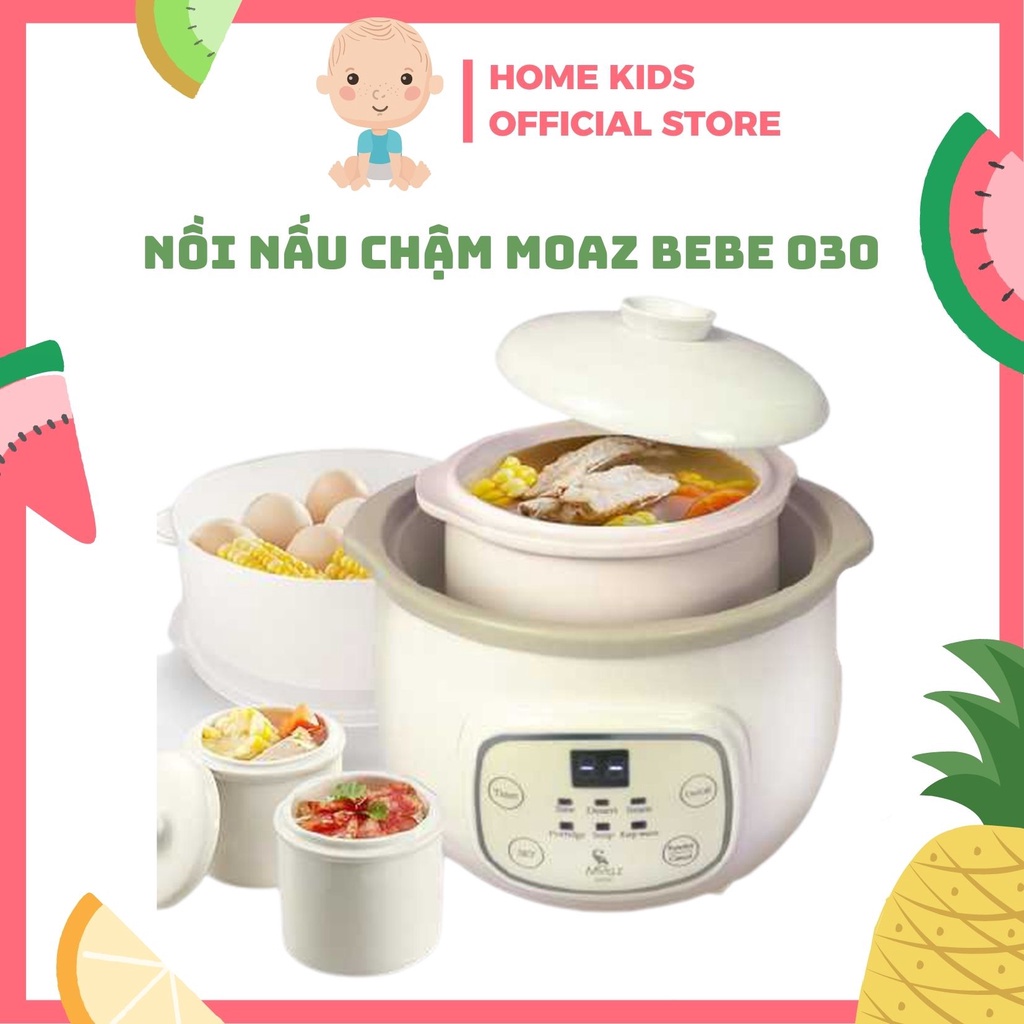 Nồi Nấu Chậm Moaz Bebe 030 Cho Bé Chính Hãng 100%