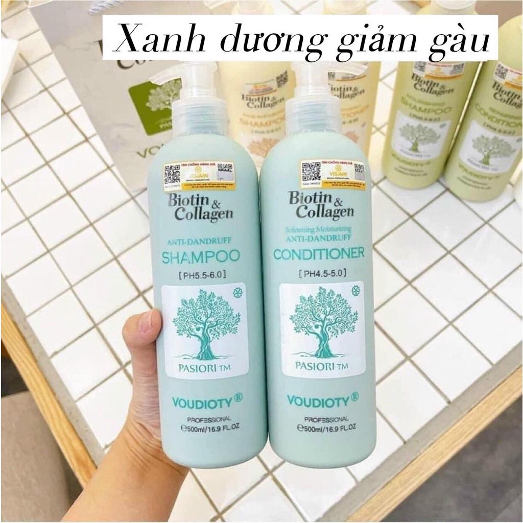 Dầu gội, xả OGX Biotin & Collagen size to/nhỏ-Vanhcosmetics