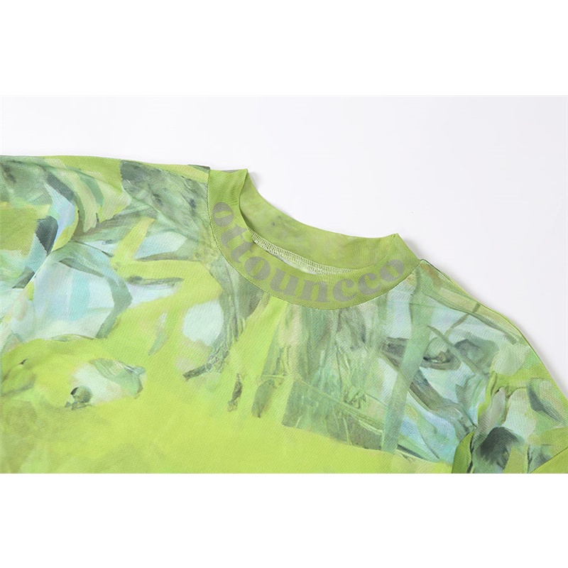 DUNEA Set áo thun ngắn tay cổ tròn chân váy eo cao quyến rũ dành cho nữ