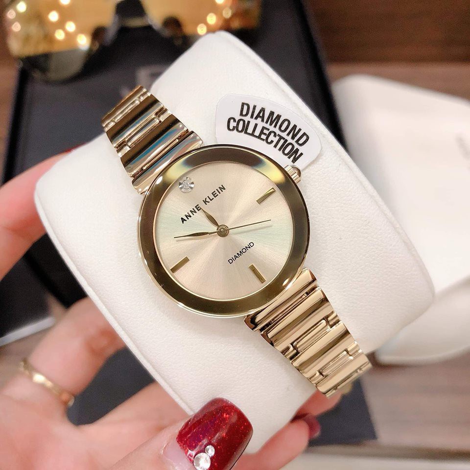 Đồng hồ nữ Anne Klein Model AK/2434CHGP VÀNG