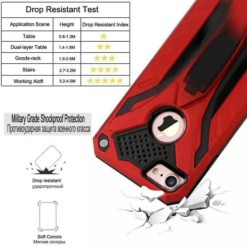 Ốp Điện Thoại Cứng Có Giá Đỡ Biến Hình Robot Cho Iphone 5 5s 6 6s 7s 8 7 + 8 + 6s +
