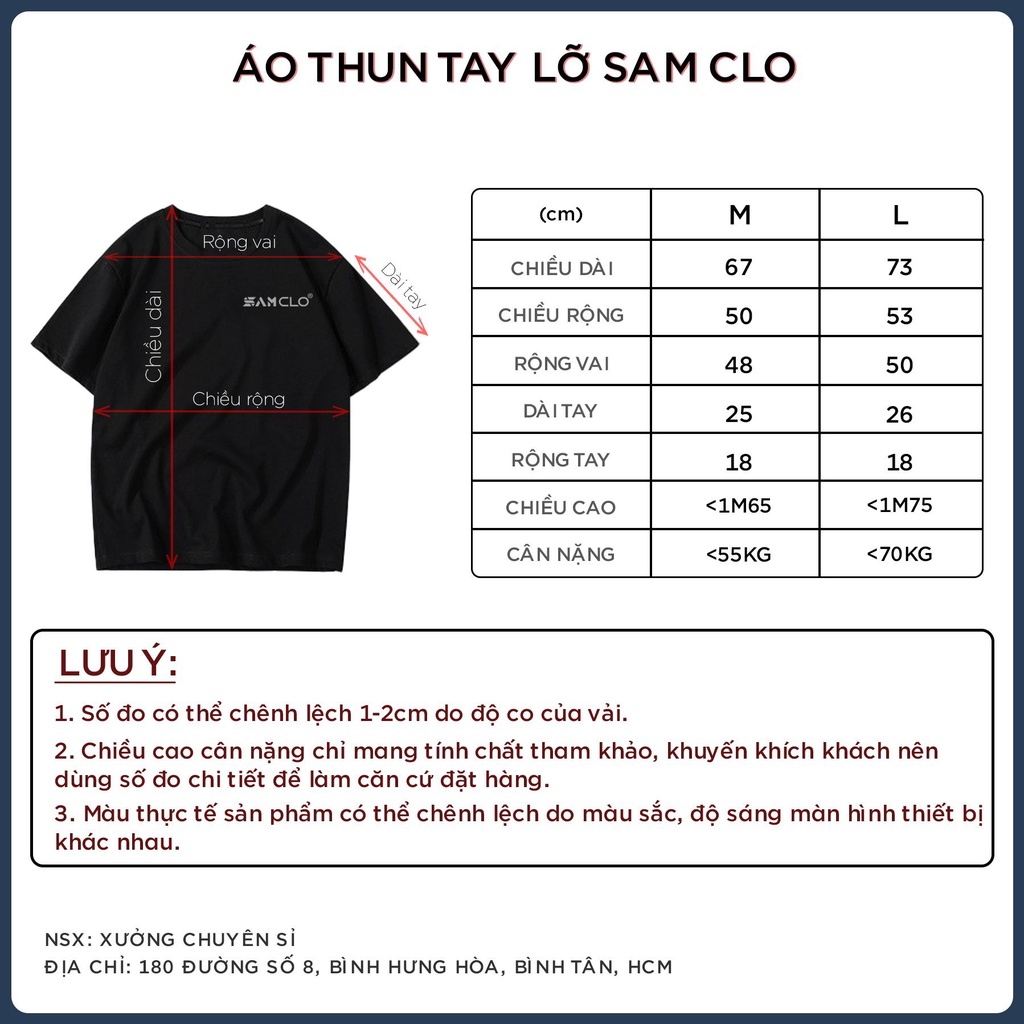 Áo thun tay lỡ nam nữ SAM CLO phông form rộng dáng Unisex, mặc lớp, nhóm, cặp in hình MÂY CẦU VỒNG KEEP SMILING