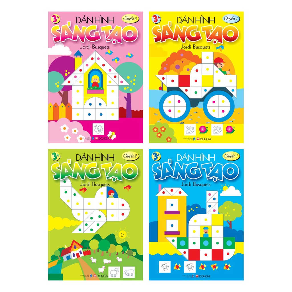 Sách - Bộ Dán Hình Sáng Tạo (Cuốn Lẻ Và Combo) - Đông A - DAB