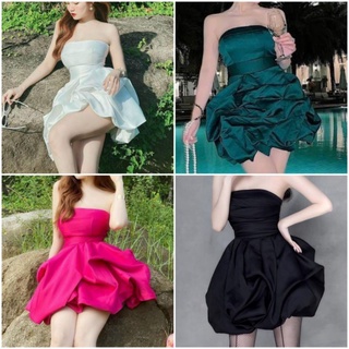 Đầm váy hotgirl dự tiệc cúp ngực xoè bồng dún tầng