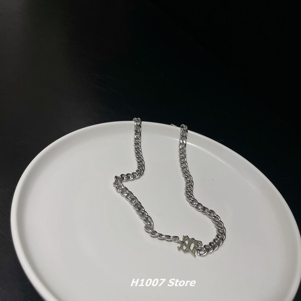 Vòng cổ bằng thép titan mặt chữ phong cách hip hop thời trang cho nam và nữ