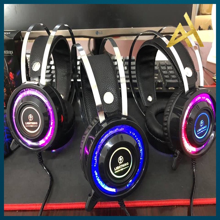 Tai Nghe Gaming Có Dây Headphone Chụp Tai LIGHTNING V6S LED 7 Màu - Tai Nghe Nhạc Máy Vi Tính Laptop Game Thủ Có Micro | BigBuy360 - bigbuy360.vn