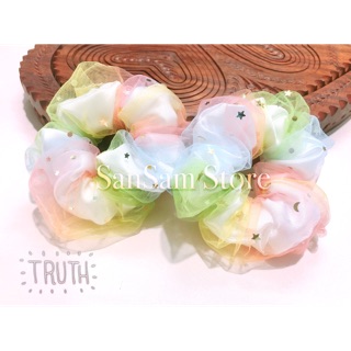 (Ảnh thật shop chụp)Buộc tóc Srcunchie cầu vồng 2 lớp hot trend🌈🌈