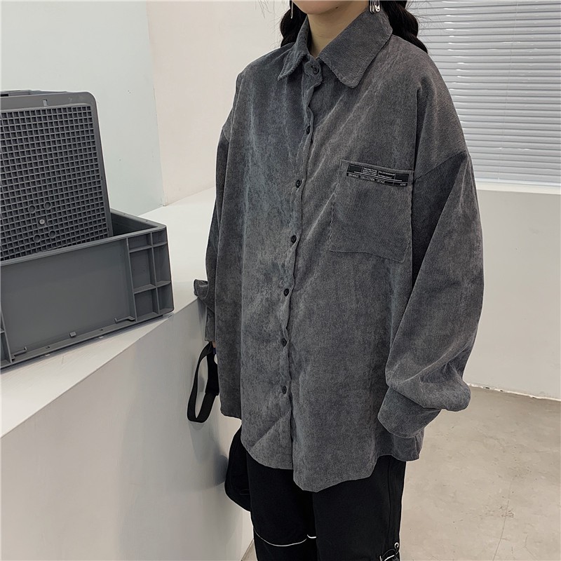 Áo Sơ Mi Tay Dài Vải Nhung Thời Trang Thu Đông 18012 | BigBuy360 - bigbuy360.vn