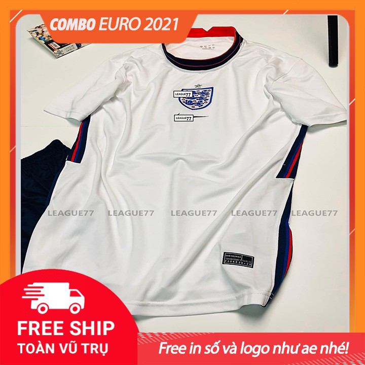 Combo free in logo và số Áo đấu Euro 2021