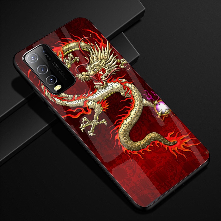 Ốp Lưng Kính VIVO Y20,Y20S, Y12S Hình in 3D sáng bóng cao cấp