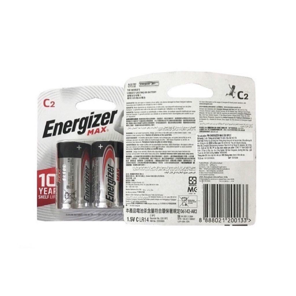 PIN TRUNG ENERGIZER MAX (PIN C) E93 BP2 [CHÍNH HÃNG]