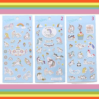 HCM - Sticker ngựa Unicorn đủ hình dễ thương dán trang trí điện thoại laptop tập vở sổ tay