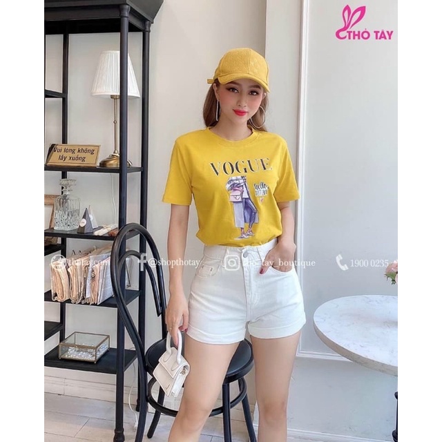 Quần short nữ kaki lật lai co giãn