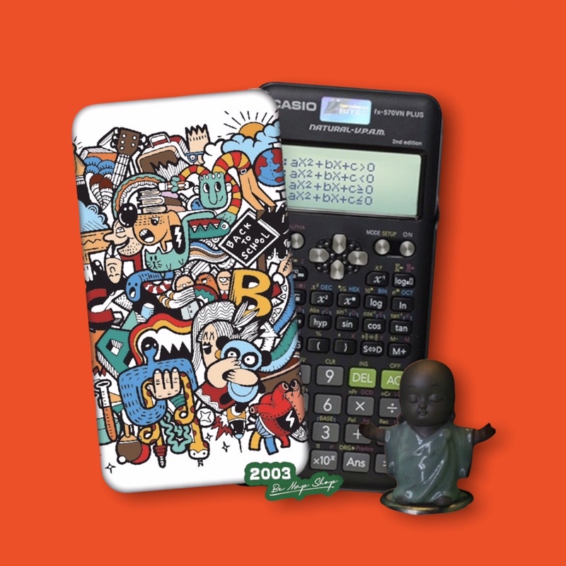 | Miếng Dán DECAL SHARK ATTACK Dành Cho Các Dòng Máy Tính Cầm Tay CASIO FX-580VNX,FX-570VN,ES,VINACAL...vv