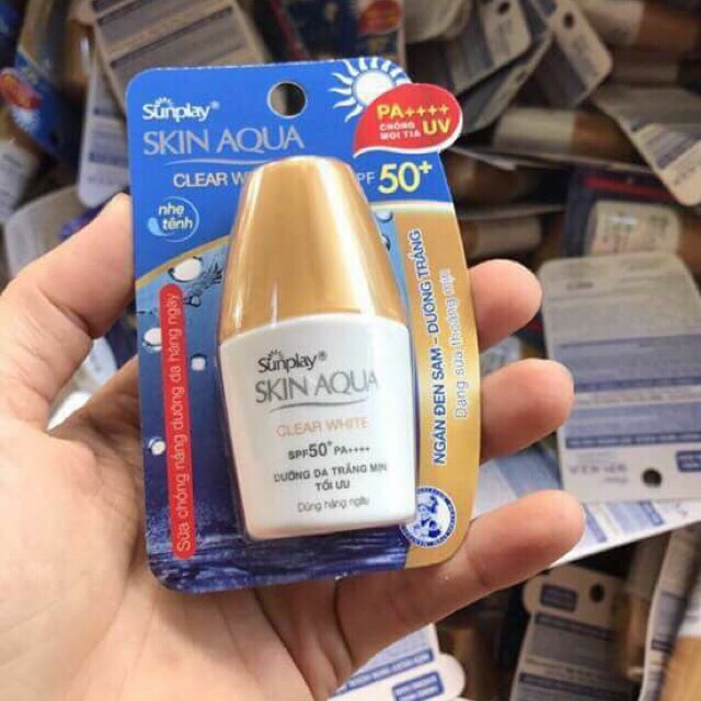 Deal 10/10 Kem Chống nắng Sunplay Skin Aqua Clear White SPF50+, PA+++