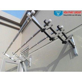 Giàn Phơi Gắn Tường Inox, ống 27mm loại dầy dài 2m, Cây Phơi Xếp Gọn Hiện Đại