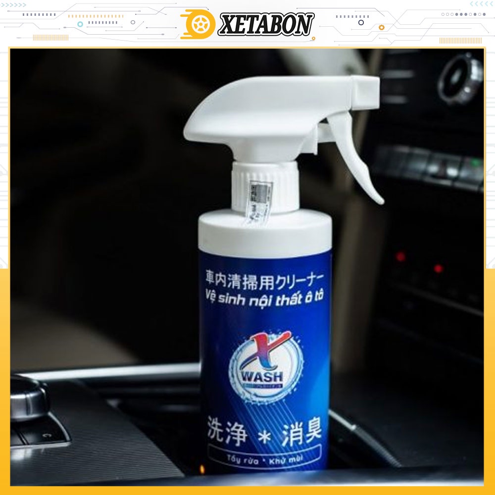 XETABON phân phối CHÍNH HÃNG XWash - Nước tẩy rửa, khử mùi nội thất ô tô KHÔNG HÓA CHẤT tặng kèm khăn lông cừu cao cấp