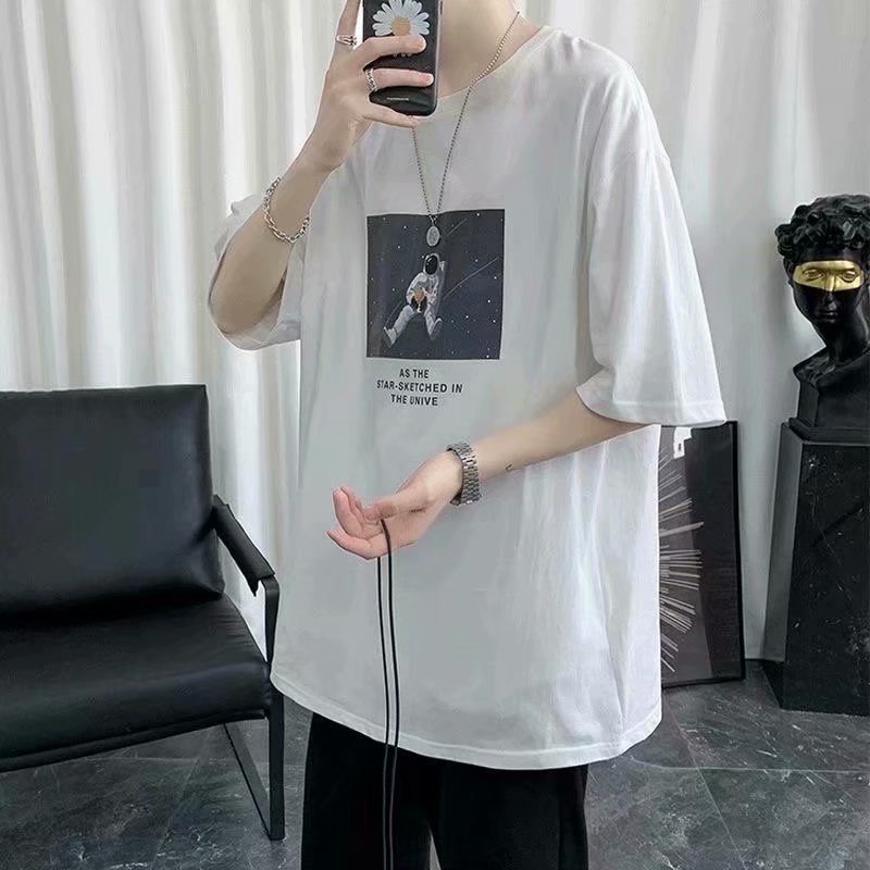 Áo Thun Tay Lỡ J46 Unisex Ngắn Cổ Tròn In Hình Cá Tính Thời Trang Cho Nam JPA | BigBuy360 - bigbuy360.vn