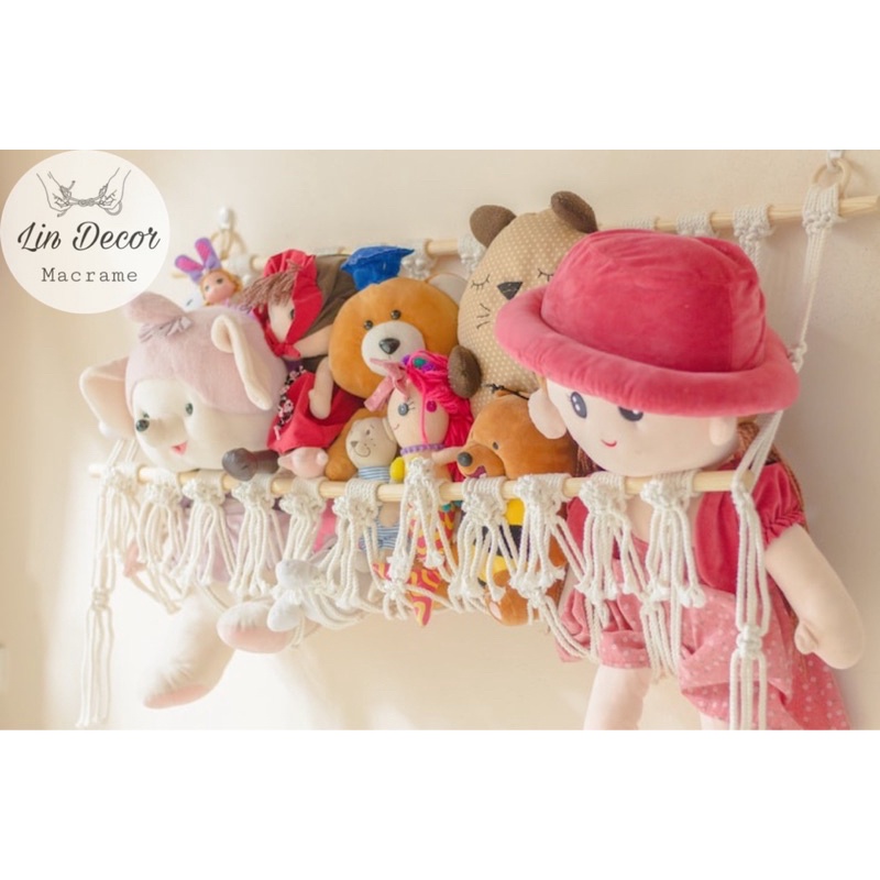 Giỏ Treo Thú Bông Giỏ treo tường giỏ treo trang trí Macrame