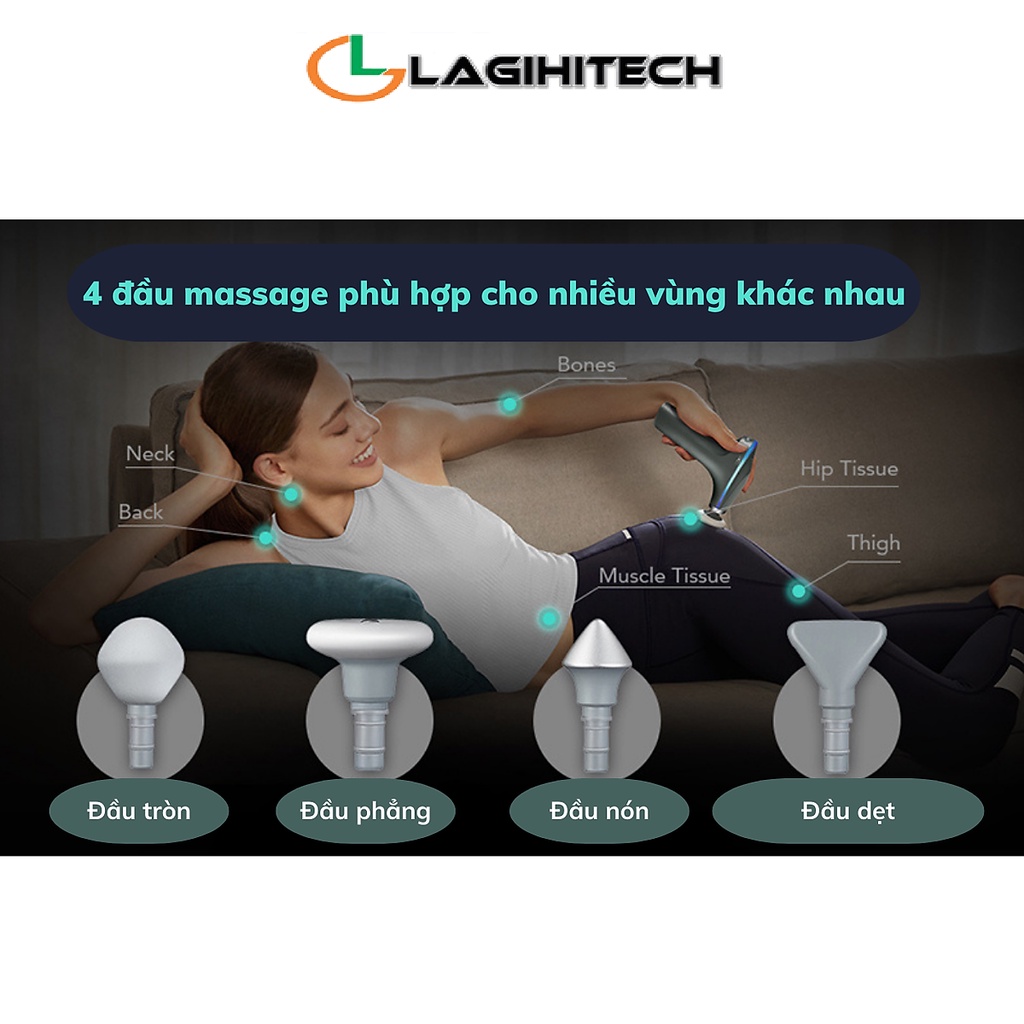 Súng Massage cầm tay SKG F7/ SKG X7 / SKG F3 / SKG F5 giúp giãn cơ giảm đau - Hàng Chính Hãng