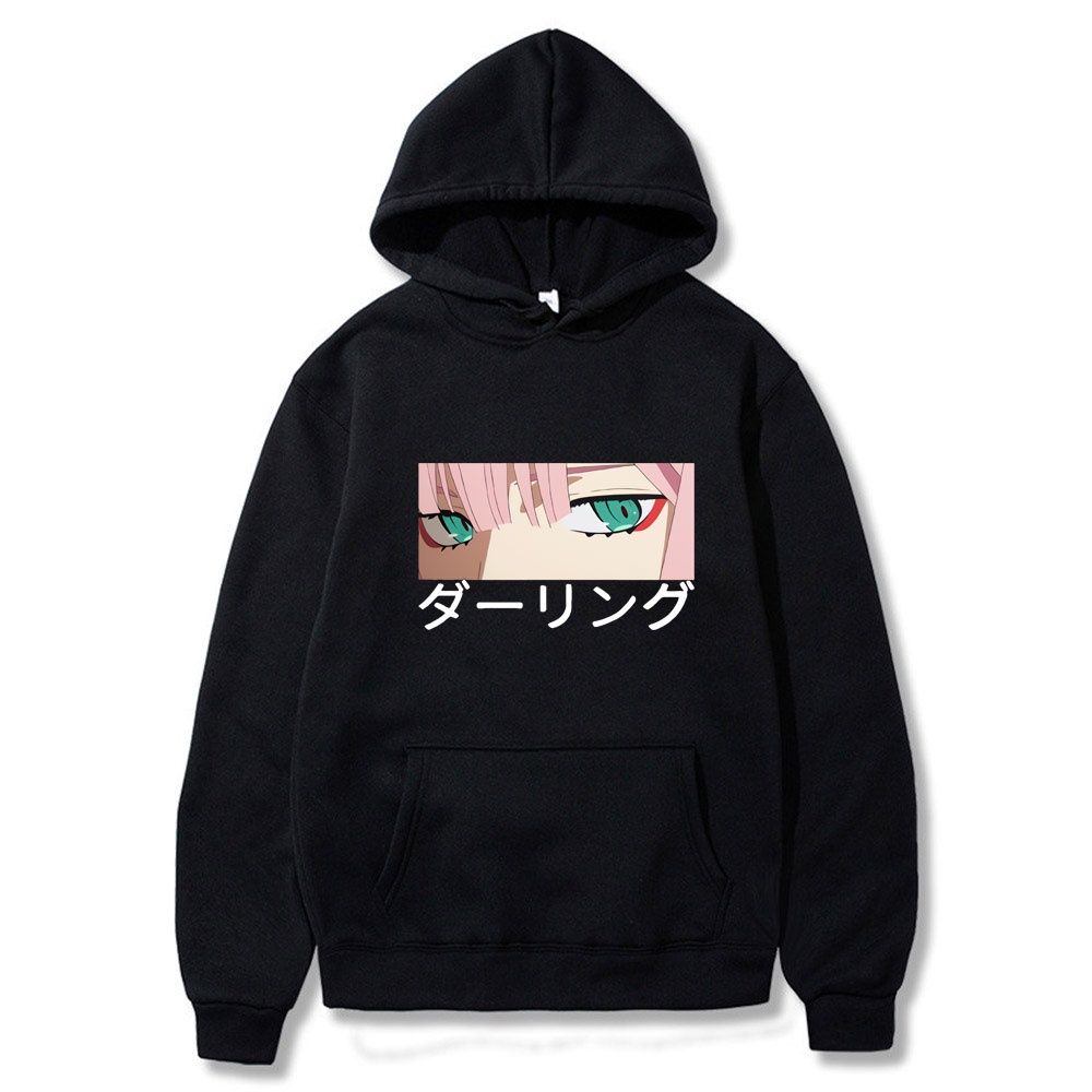 Áo Hoodie Dáng Rộng In Hình Darling In The Franxx Zero TWO Phong Cách Harajuku Cho Nam Và Nữ