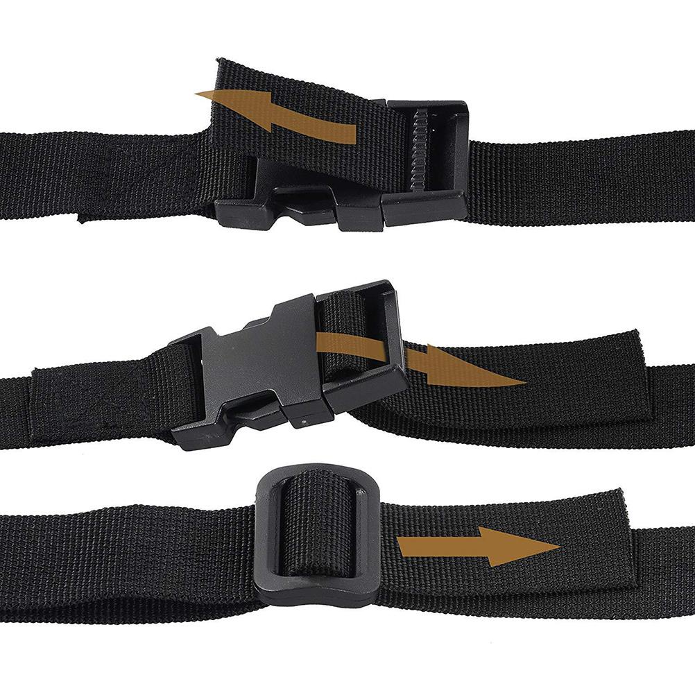 [double]4 Pcs Outdoor Strap Buckle Packing Straps Adjustable Belt Nylon Binding Strap with Buckle Luggage Strap for