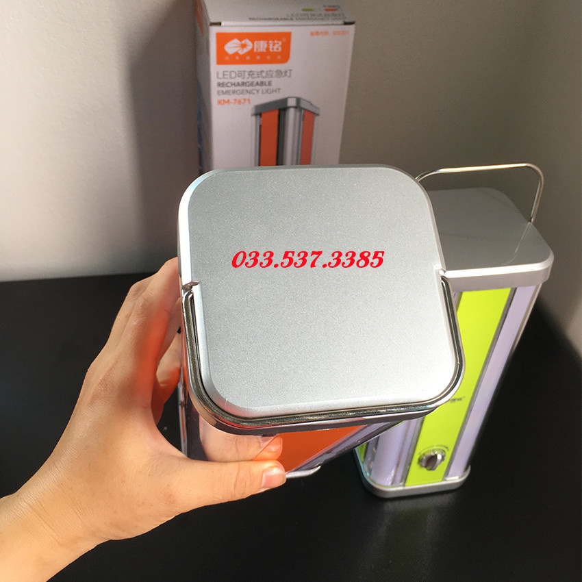 Đèn pin cắm trại, đèn pin cầm tay KM 7671 siêu sáng