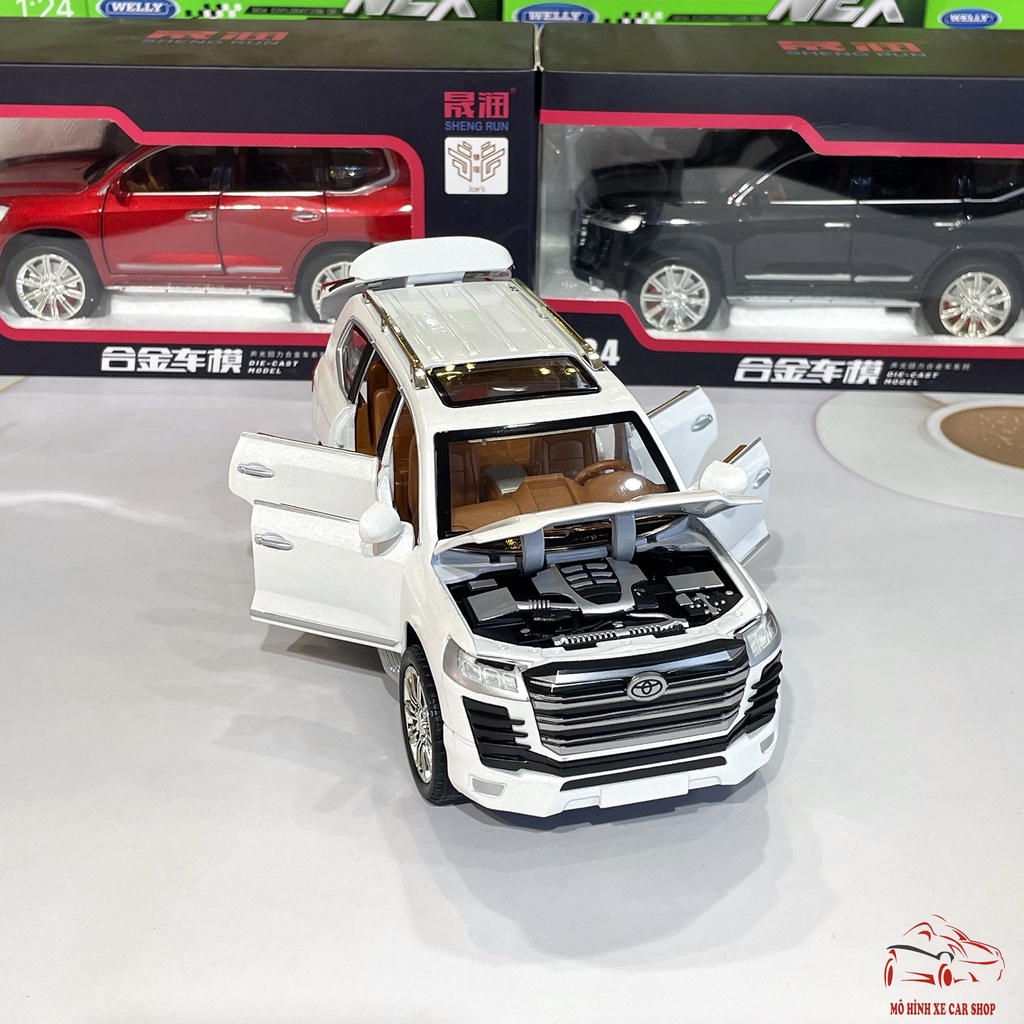 Xe mô hình hợp kim Toyota Landcruiser LC300 tỉ lệ 1:24 Carshop hãng Sheng Run 3 màu