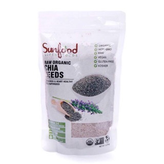 Hạt chia trắng Mỹ Sunfood túi 454g