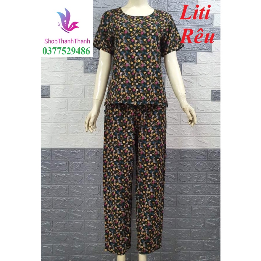 Size 5  Trung Niên QUẦN DÀI Đồ bộ mặc nhà TÔN TOLE LANH NHUNG Big Size cao cấp ShopThanhThanh