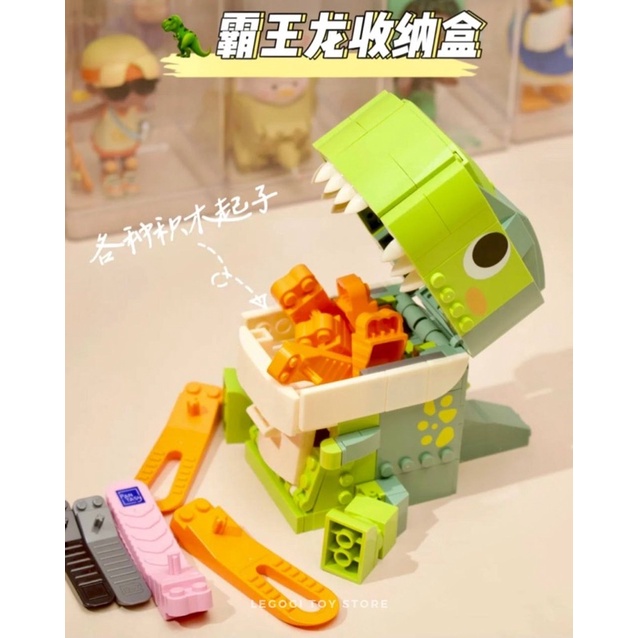 Mô hình lắp ráp Legogi KHỦNG LONG XANH MÕM RỘNG JAKI đồ chơi xếp hình lắp ghép