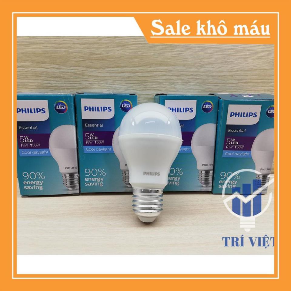 Bóng Đèn Led bulb Philips 3W - 5W - 9W Đuôi E27 3000K / 6500K hàng chính hãng