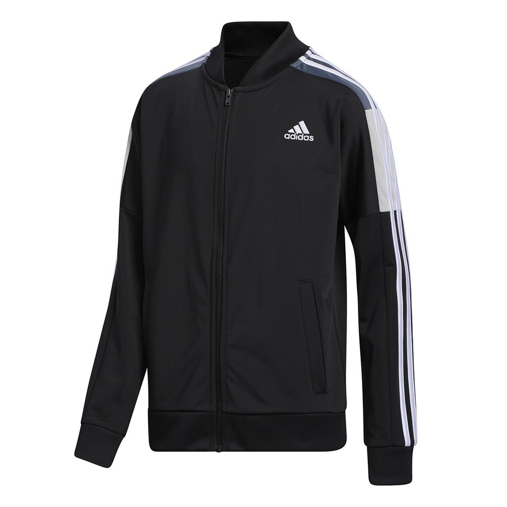 Áo Khoác Adidas Junior Boys Tricot Black Track Jacket Thể Thao Thời Trang Màu Đen Nam Nữ Có Sẵn EV5682