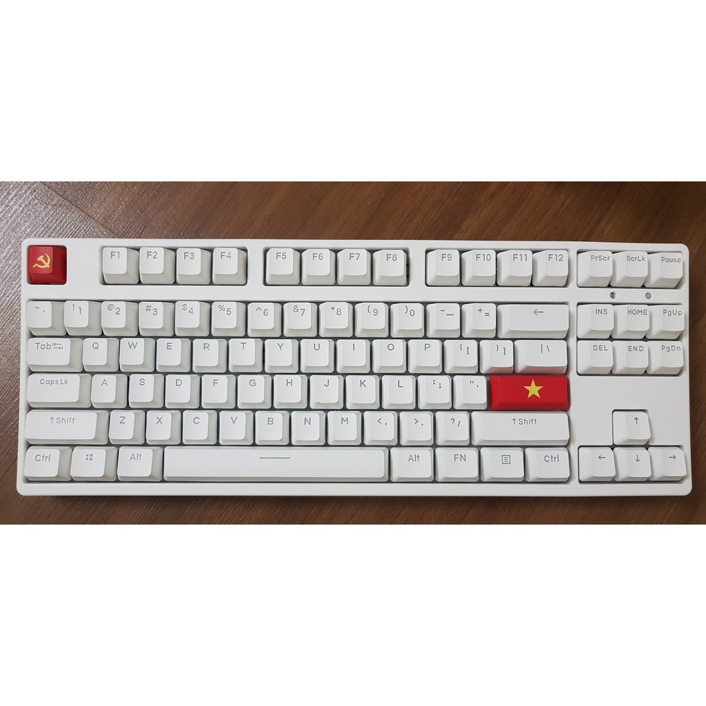 [XẢ KHO]Keycap Esc + Enter + Spacebar cờ Việt Nam và cờ Đảng, chất liệu thick PBT in dye sub 5 mặt,cherry profile