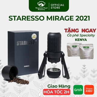 Dụng cụ pha cafe, espresso cầm tay cao cấp staresso pro - mountain pearl roastery | bảo hành 1 năm