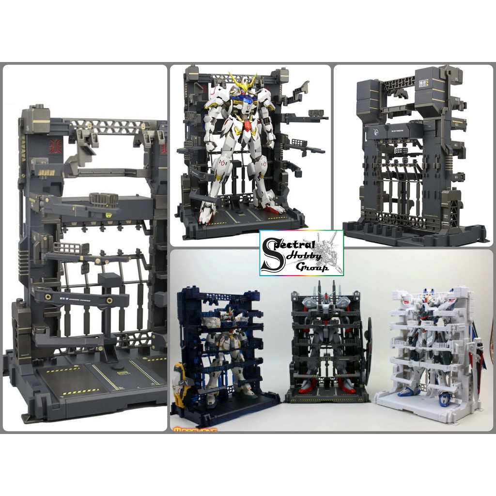 Phụ kiện đế giá đỡ mô hình action base Cage rack display Hangar cho MG 1/100