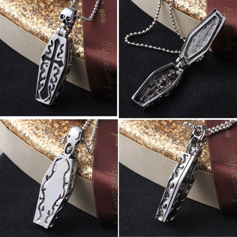 Dây Chuyền Mặt Đầu Lâu Phong Cách Gothic Cho Nam Và Nữ