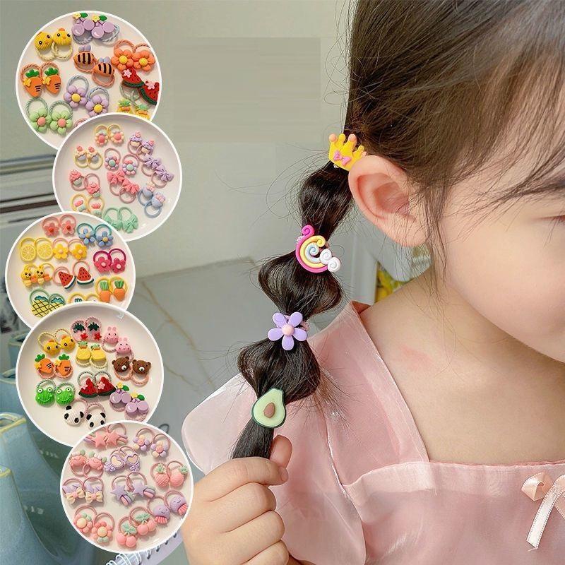 Túi 50 Dây Buộc Tóc Cho Bé Siêu Xinh, nhiều hình dễ thương cho bé - PKT20 - Loki