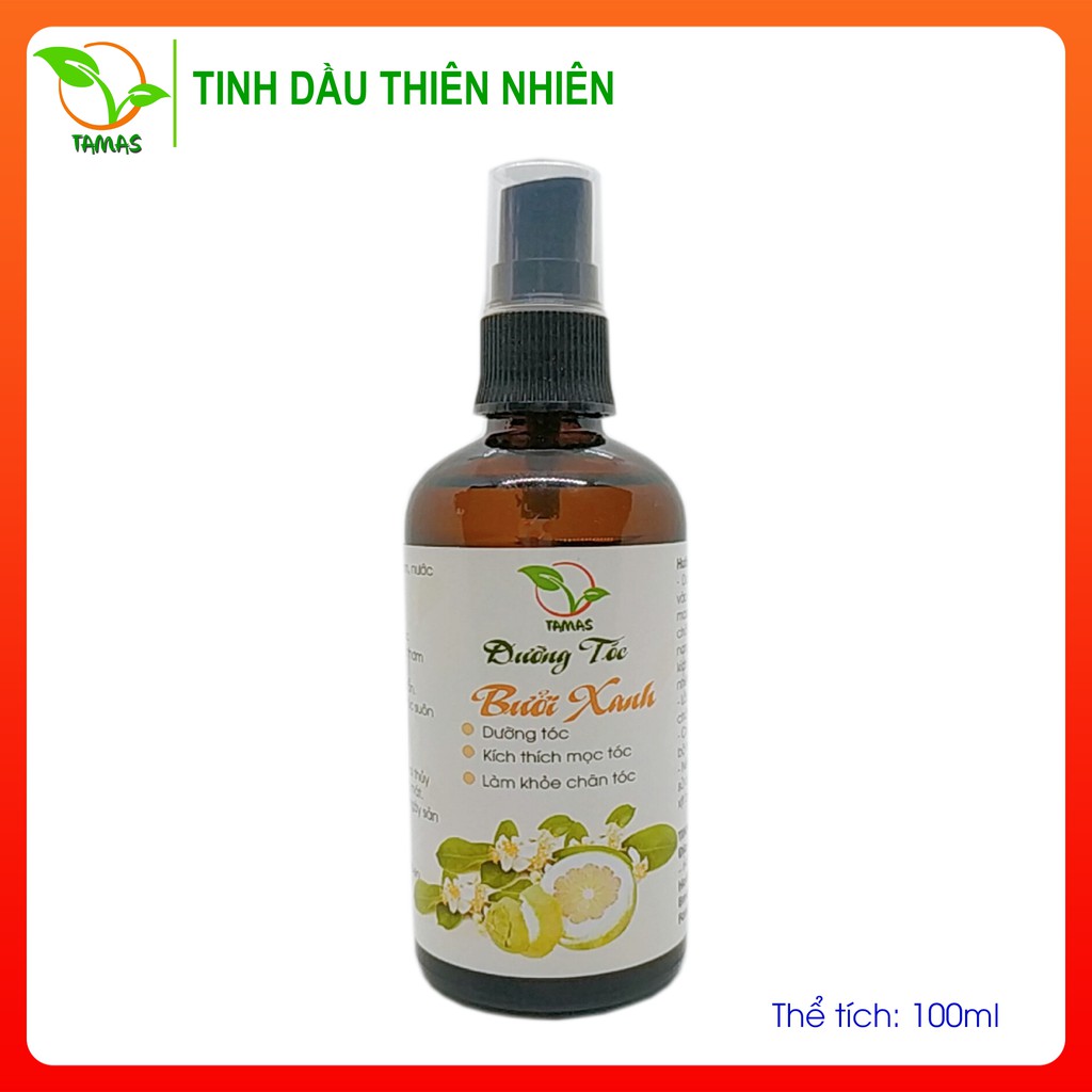 Xịt mọc tóc tinh chất Bưởi xanh TAMAS 100ml , dưỡng tóc mềm mượt, làm dày tóc, giảm gãy rụng, an toàn cho mẹ sau sinh.