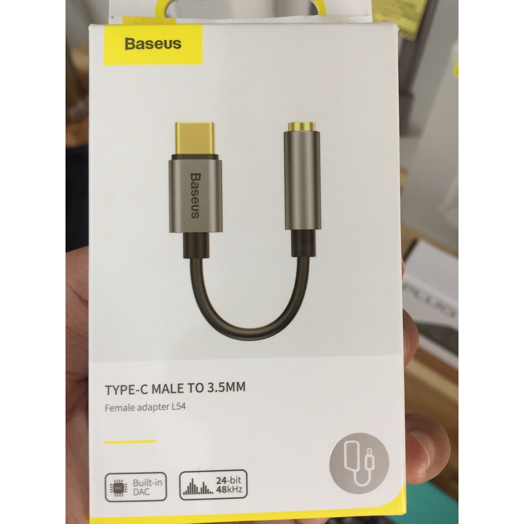 Type c to 3.5 Baseus L54, jack chuyển đổi tai nghe type c